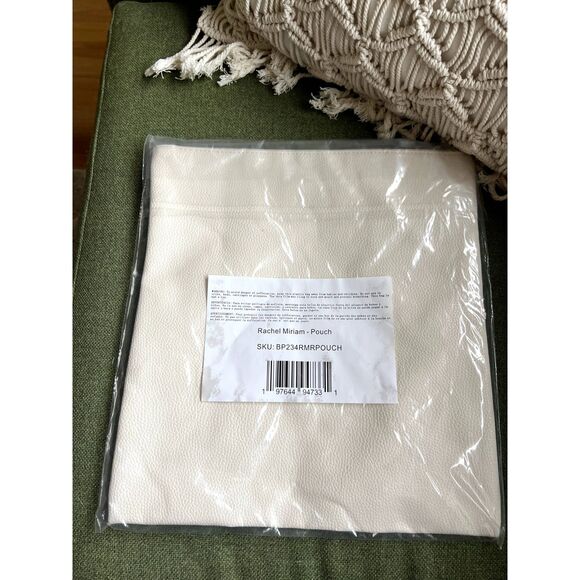NEW Rachel Miriam Eve Pouch Clutch Bag in White / Cream Curateur Box of Style - Picture 5 of 5